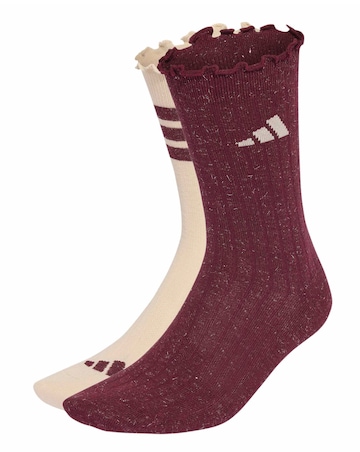 adidas 2 Pack Glow Socks