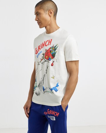 The Grinch Apres Ski Pyjama Set - Cream/Navy