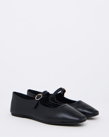 Virginia Mary Jane Flat Shoes - Wide Fit (E)