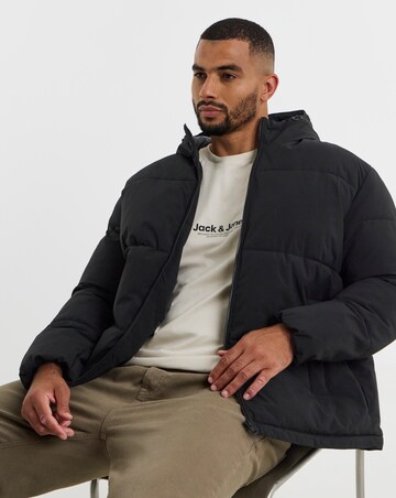 Jack & Jones Galaxy Puffer Jacket - Black