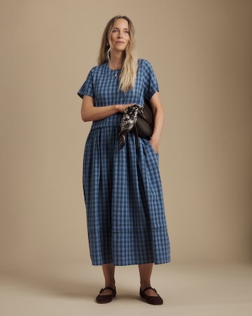 Julipa Gathered Neck Midi Dress