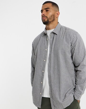 Jack & Jones Carter Long Sleeve Shirt - White/Black