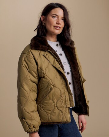 Julipa Reversible Fur Padded Coat