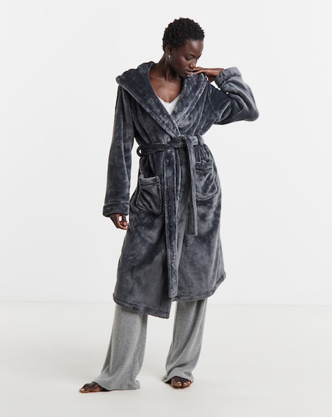 Pretty Secrets Luxury Hooded Dressing Gown