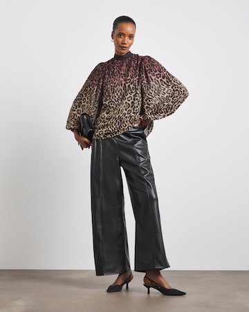 Joanna Hope Chiffon Tie neck Blouse