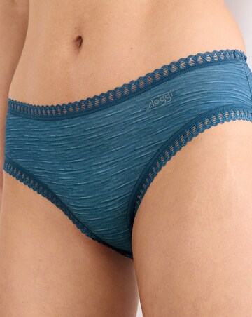 Sloggi 3 Pack Go Crush High Leg Knickers Blue Multi