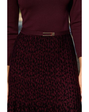 Sosandar Animal Print Two Part Knitted Midi Dress