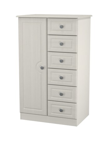 Peregrine Ready Assembled 1 Door 5 Drawer Kids Wardrobe - Kids