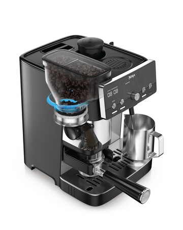 Ninja Luxe Cafe MINI Espresso Machine ES301UK Black & Stainless Steel