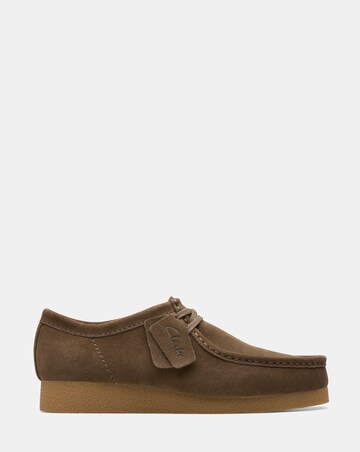 Clarks Wallabee EVO Suede Shoe - Dark Olive