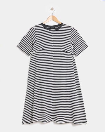 Cotton Slub A-Line Swing Dress
