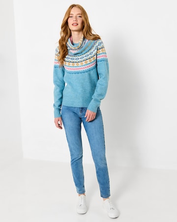 Joe Browns Fantastic Fairisle Jumper With Matching Snood