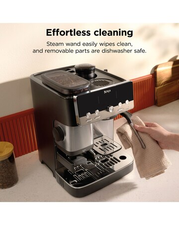 Ninja Luxe Cafe MINI Espresso Machine ES301UK Black & Stainless Steel