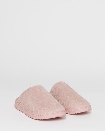 Marley Quilted Mule Slippers - Wide Fit (E)