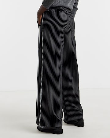 Stripe Trouser With Side Panel