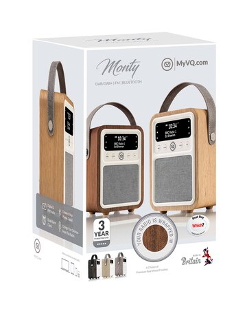 VQ Retro Mini DAB Radio - Walnut
