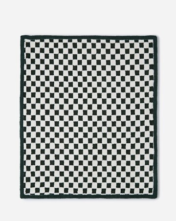 Chequerboard Sherpa Fleece Throw