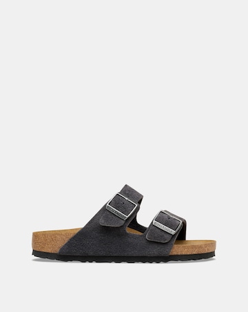 Birkenstock Classic Suede Arizona Sandals - Charcoal