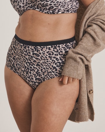Pretty Secrets (3 Pack) Full Brief Knickers Leopard Mix