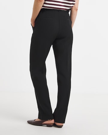 Black Tailored Straight Leg Trousers