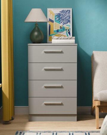 Eider Ready Assembled 4 Drawer Midi Chest - Kids
