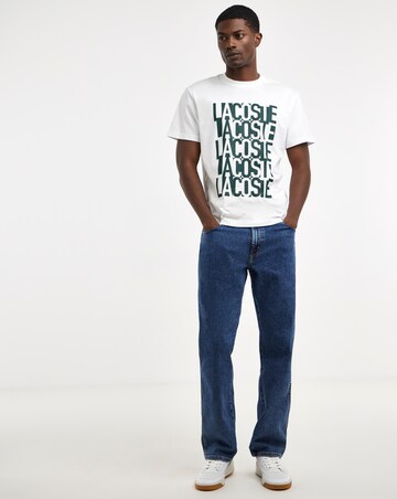 Lacoste Short Sleeve Printed T-Shirt - White
