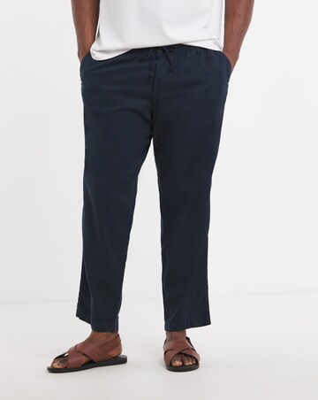 Jack & Jones Kane Linen Blend Trouser - Navy