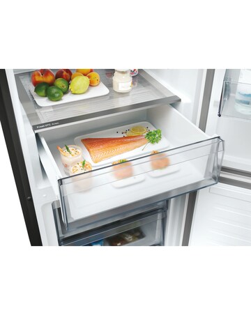 Hoover HONCQ2T618EBK 185cm Fridge Freezer Black + Install