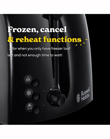 Russell Hobbs 21641 Textures 2 Slice Black Toaster