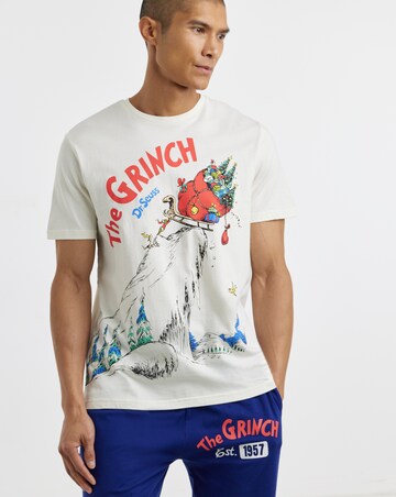 The Grinch Apres Ski Pyjama Set - Cream/Navy