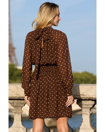 Sosandar Polka Dot Mini Dress