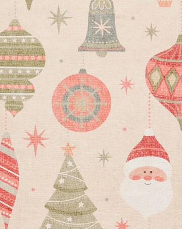 Christmas Baubles Washable Runner