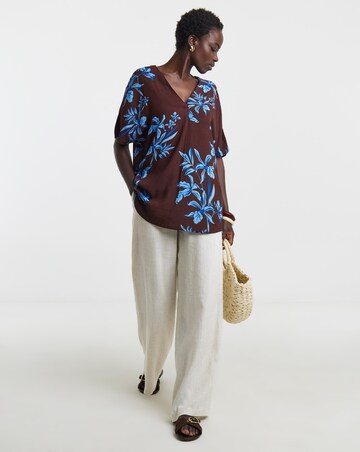 Printed Crinkle Tunic