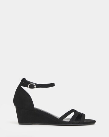Haze Two Part Low Wedge Sandals - Wide Fit (E)