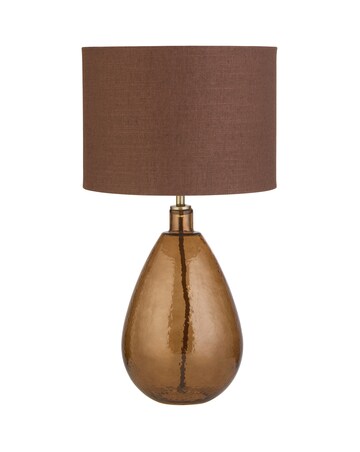 Mavelle Brown Textured Glass Table Lamp