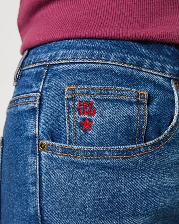 Joe Browns High Waisted Mom Jeans With Light Wash