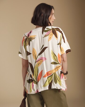 Julipa Printed Crinkle Blouse