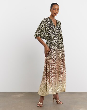 Joanna Hope Metallic Animal Dress