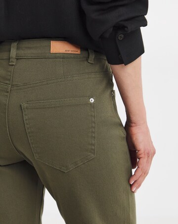 Olive Authentic Relaxed Straight Leg Jeans