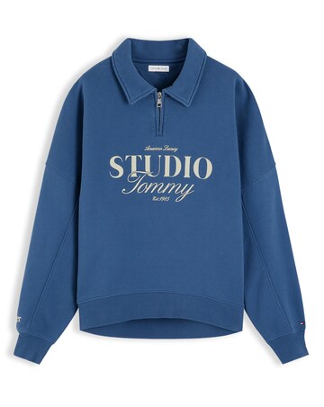 Tommy Hilfiger Studio Graphic Half-Zip Polo Jumper