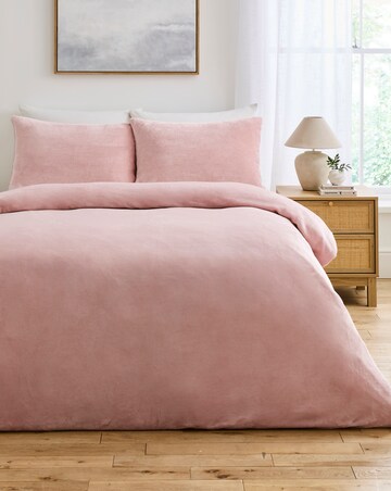 Plain Plush Fleece Duvet Cover Set