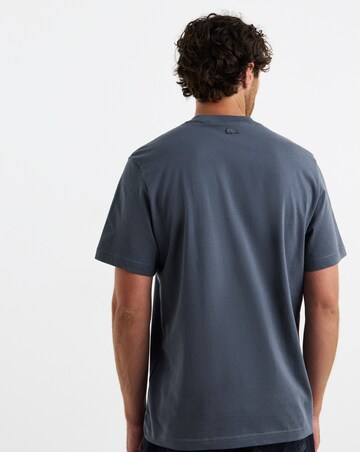 Lacoste Short Sleeve Graphic Printed T-Shirt - Grey