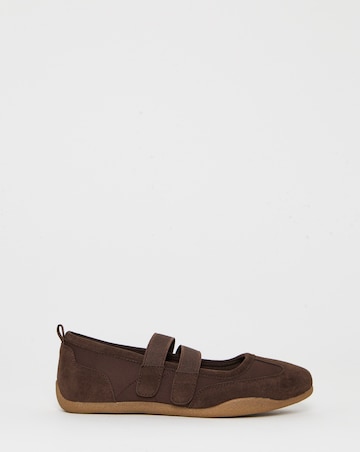 Joan Mary Jane Ballerina Trainers - Wide Fit (E)