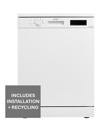 Abode A60DW00E1W 12 Place Settings Dishwasher White + Install