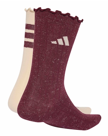 adidas 2 Pack Glow Socks