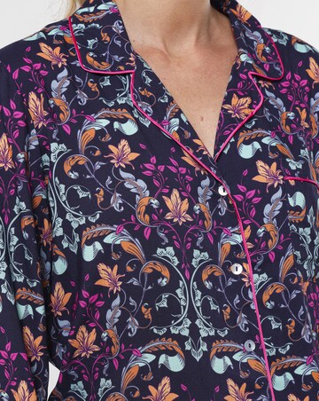 Joe Browns Navy Mystical Floral Boutique Pyjama Top