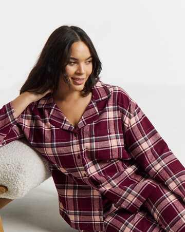 Pretty Secrets Check Button Through Pyjama Set