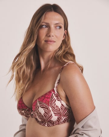 Underwired Ikat Print Bikini Top