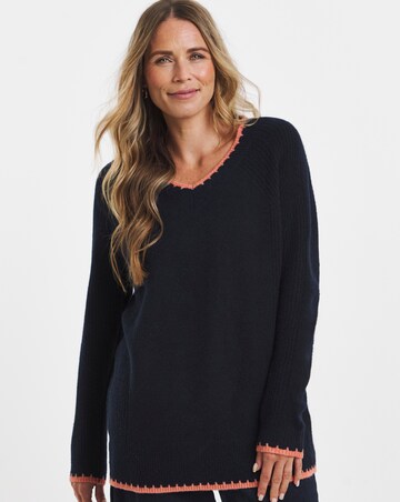 Sponge Slouchy V Neck WHIPSTITCH TUNIC