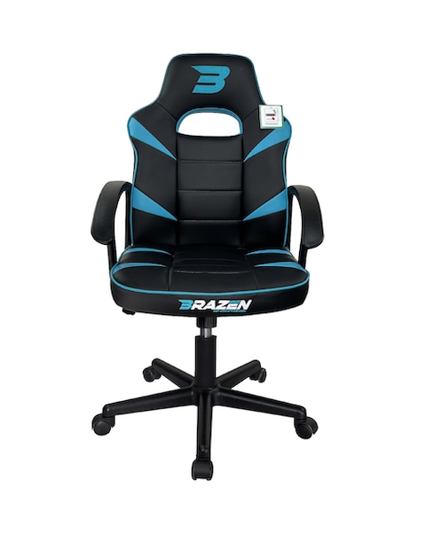 BraZen Valor Mid Back PC Office Gaming Chair - Blue